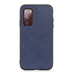 Custodia Lusso Pelle Cover B03H per Samsung Galaxy S20 FE (2022) 5G Blu