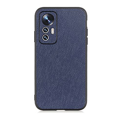Custodia Lusso Pelle Cover B03H per Xiaomi Mi 12S Pro 5G Blu
