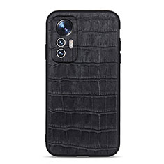 Custodia Lusso Pelle Cover B04H per Xiaomi Mi 12 Lite 5G Nero