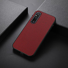 Custodia Lusso Pelle Cover B05H per Sony Xperia 1 V Rosso