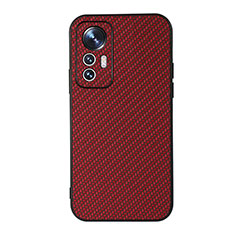 Custodia Lusso Pelle Cover B05H per Xiaomi Mi 12 Lite 5G Rosso