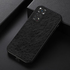 Custodia Lusso Pelle Cover B05H per Xiaomi Redmi Note 11 4G (2022) Nero