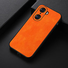 Custodia Lusso Pelle Cover B06H per Huawei Honor 60 5G Arancione