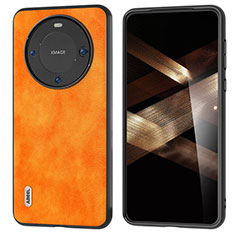 Custodia Lusso Pelle Cover B06H per Huawei Mate 60 Arancione