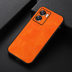 Custodia Lusso Pelle Cover B06H per OnePlus Nord N300 5G Arancione