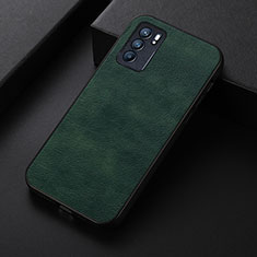 Custodia Lusso Pelle Cover B06H per Oppo Reno6 5G Verde