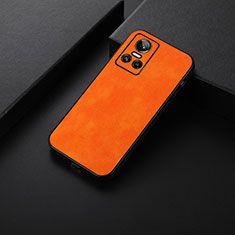 Custodia Lusso Pelle Cover B06H per Realme GT Neo3 5G Arancione