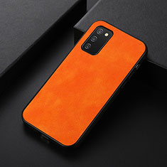 Custodia Lusso Pelle Cover B06H per Samsung Galaxy A03s Arancione