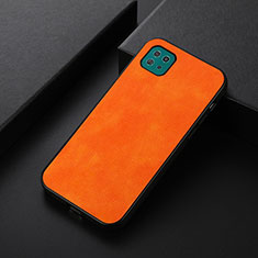 Custodia Lusso Pelle Cover B06H per Samsung Galaxy F42 5G Arancione