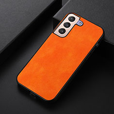 Custodia Lusso Pelle Cover B06H per Samsung Galaxy S21 5G Arancione