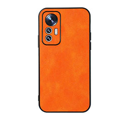 Custodia Lusso Pelle Cover B06H per Xiaomi Mi 12S Pro 5G Arancione