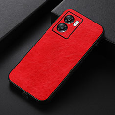 Custodia Lusso Pelle Cover B07H per OnePlus Nord N300 5G Rosso