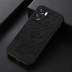 Custodia Lusso Pelle Cover B07H per Oppo A56S 5G Nero