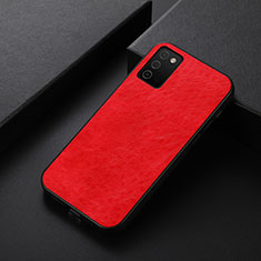 Custodia Lusso Pelle Cover B07H per Samsung Galaxy A02s Rosso