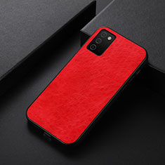 Custodia Lusso Pelle Cover B07H per Samsung Galaxy A03s Rosso