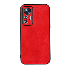Custodia Lusso Pelle Cover B07H per Xiaomi Mi 12 5G Rosso
