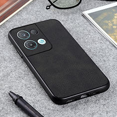 Custodia Lusso Pelle Cover B08H per Oppo Reno8 Pro 5G Nero