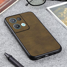 Custodia Lusso Pelle Cover B08H per Oppo Reno8 Pro 5G Verde