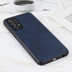 Custodia Lusso Pelle Cover B08H per Samsung Galaxy A72 5G Blu