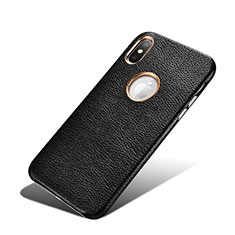 Custodia Lusso Pelle Cover C01 per Apple iPhone Xs Max Nero