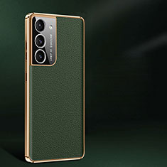 Custodia Lusso Pelle Cover C10 per Samsung Galaxy S21 FE 5G Verde