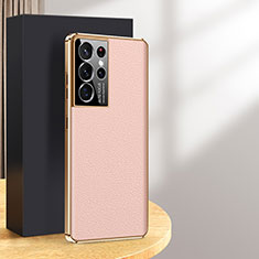 Custodia Lusso Pelle Cover C10 per Samsung Galaxy S24 Ultra 5G Oro Rosa