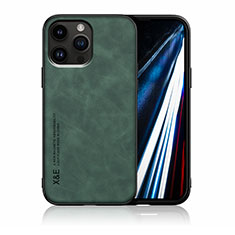 Custodia Lusso Pelle Cover DY1 per Apple iPhone 14 Pro Verde