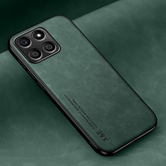 Custodia Lusso Pelle Cover DY1 per Huawei Honor X6a Verde