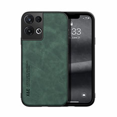 Custodia Lusso Pelle Cover DY1 per Oppo Reno8 5G Verde