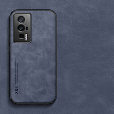 Custodia Lusso Pelle Cover DY1 per Xiaomi Poco F5 Pro 5G Blu