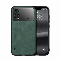 Custodia Lusso Pelle Cover DY1 per Xiaomi Poco M4 Pro 4G Verde