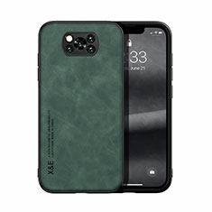 Custodia Lusso Pelle Cover DY1 per Xiaomi Poco X3 Pro Verde