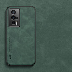 Custodia Lusso Pelle Cover DY1 per Xiaomi Redmi K60 Pro 5G Verde