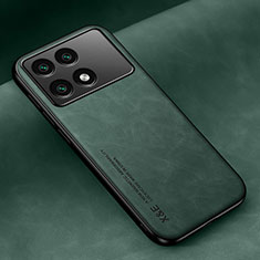 Custodia Lusso Pelle Cover DY1 per Xiaomi Redmi K70 5G Verde