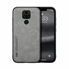 Custodia Lusso Pelle Cover DY1 per Xiaomi Redmi Note 9 Grigio