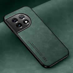 Custodia Lusso Pelle Cover DY2 per OnePlus 11 5G Verde