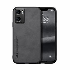 Custodia Lusso Pelle Cover DY2 per Oppo A57s Nero