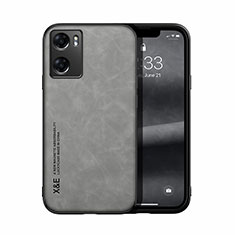 Custodia Lusso Pelle Cover DY2 per Oppo A77 4G Grigio