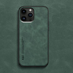 Custodia Lusso Pelle Cover DY3 per Apple iPhone 14 Pro Verde
