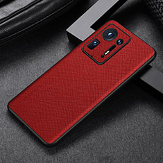 Custodia Lusso Pelle Cover GS1 per Xiaomi Mi Mix 4 5G Rosso