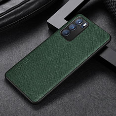 Custodia Lusso Pelle Cover GS2 per Oppo Reno6 5G Verde