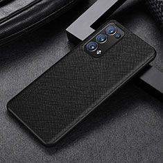 Custodia Lusso Pelle Cover GS2 per Oppo Reno6 Pro+ Plus 5G Nero