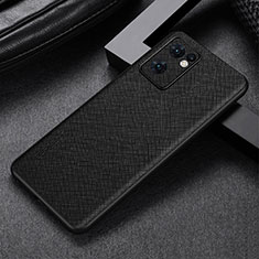 Custodia Lusso Pelle Cover GS2 per Oppo Reno7 SE 5G Nero