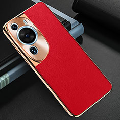Custodia Lusso Pelle Cover GS3 per Huawei P60 Art Rosso