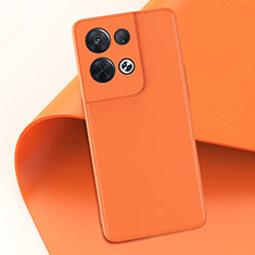 Custodia Lusso Pelle Cover GS3 per Oppo Reno8 Pro 5G Arancione