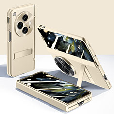 Custodia Lusso Pelle Cover GS6 per OnePlus Open 5G Oro