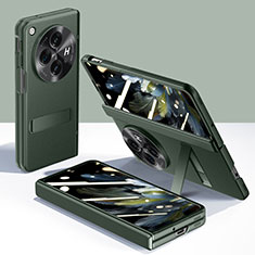 Custodia Lusso Pelle Cover GS6 per OnePlus Open 5G Verde