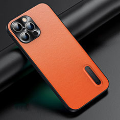 Custodia Lusso Pelle Cover JB3 per Apple iPhone 14 Pro Arancione