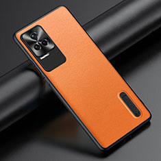 Custodia Lusso Pelle Cover JB3 per Xiaomi Redmi K50 5G Arancione