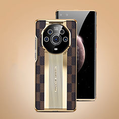 Custodia Lusso Pelle Cover JB4 per Huawei Honor Magic3 Pro+ Plus 5G Marrone